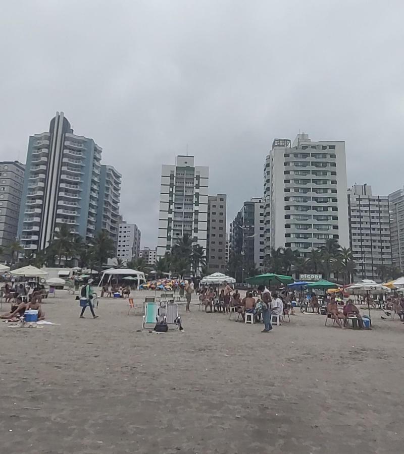 Apartamento vista mar Praia Grande (Santos) Exterior foto